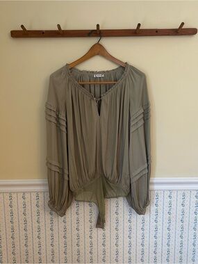 Free People Intimately All Tucks Blouse Bodysuit